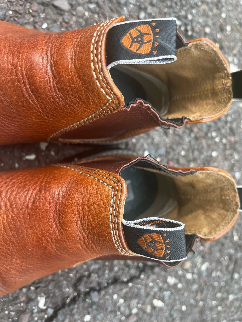 Ariat Men's Brown Leather Chukka Work Boots